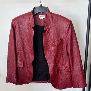 Zadig & Voltaire Red Leather Jacket